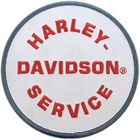 Харли-Дејвидсон 4 ин. Везено оригинален амблем за услуги за шиење на лепенка-Бела