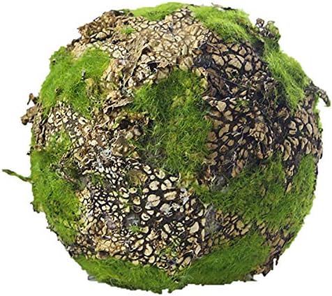Chezmax рачно изработена зелена мов топка табела декоративна за приказ на домашна забава