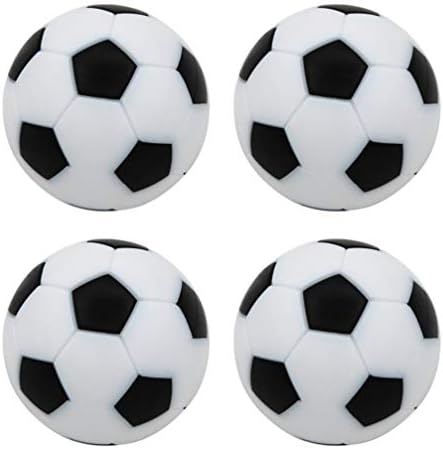 Toyvian маса foosball топки Фудбалски фосболци замена на црно -бело мини таблета фудбалски смола топки торта декор 10 парчиња
