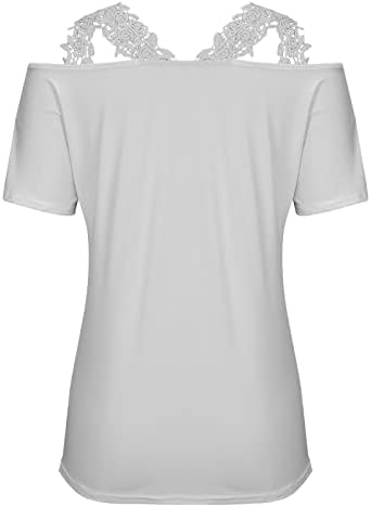 Девојки меки удобни 2023 облека Краток ракав V вратот чиста чиста маица лето есен на врвот за девојчиња L0 ​​L0