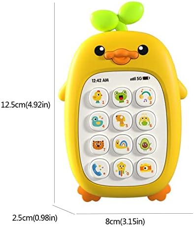 Играчки за деца од 2 компјутери играат телефон, учење играчка за бебешки телефон со музика и светлина-забавни играчки за паметни телефони за 12