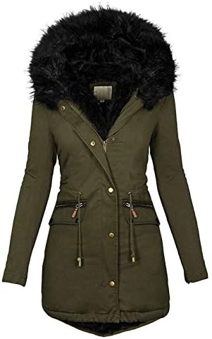 Тенок моден кардиган женски зимски јакна Худи јакна нејасна руно -облека со џеб со топол трендовски палто со џеб
