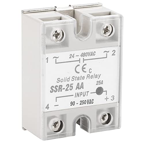 Релеј на цврста состојба 480V LED SSR25 AA 25A модул за релејд на цврста состојба SSR ACAC влез 80250V AC излез 24480V AC Контрола