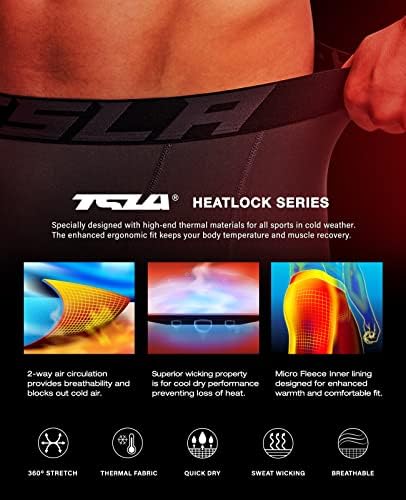 TSLA 1 или 2 пакуваат панталони за термичка компресија за мажи, атлетски спортови хеланки и трчање хулахопки, дното на слојот