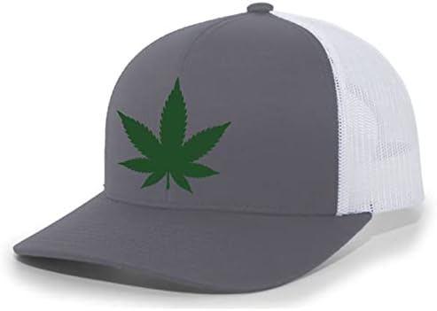 Плевел тенџере лисја марихуана канабис машка мрежа назад камионџија капа за бејзбол капа