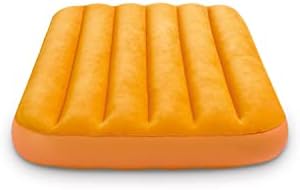 Intex Cozy Kidz надувување на воздухот, бојата може да варира, 1 кревет, сина/портокалова, 34 1/2 x 62 x 7