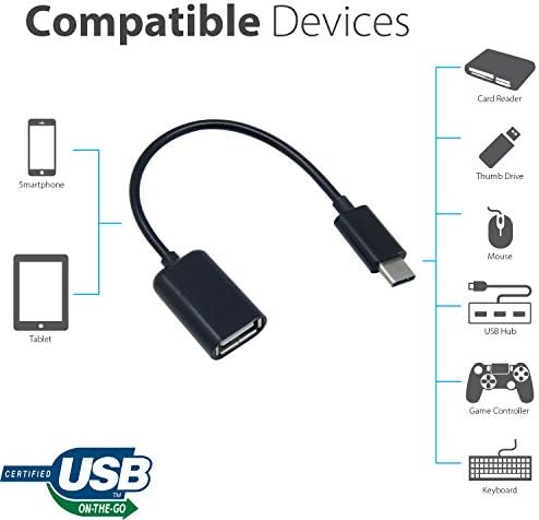 Работи OTG USB-C 3.0 адаптер за Dell XPS 14Z за брзи, верификувани, повеќекратни функции како што се тастатура, палецот, глувци, итн.