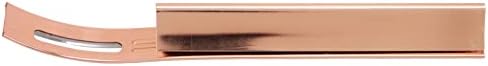 Leatherskiver, DIY удобна рачка Curvedblade LeatherpeelingKnife за DIYRACT за кожа што прави розово злато