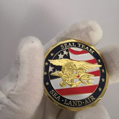 Златен позлатен сувенир монета САД Предизвик монети Одделот за воена паричка на морнарицата