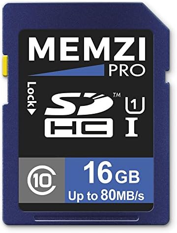 MEMZI PRO 16gb Класа 10 80MB / s Sdhc Мемориска Картичка За Sony Alpha a30, a33, a35, A37 A-Mount Заменливи Објективи Дигитални Камери