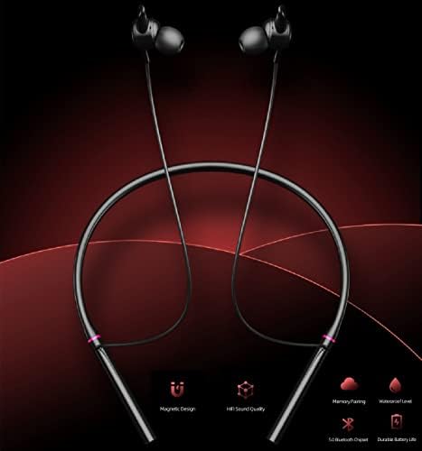 MOEEN Вратот Bluetooth Слушалки V5. 0 Безжични Слушалки Спорт Слушалки w/Микрофон Безжичен Шум Поништување Слушалки 12 часа Време За