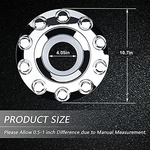 Пар На Предниот 10 Луг Хром Центар Центар Центар Капа 5C3Z1130NA Компатибилен Со Ford F450 F550 Супер Должност 2005-2017-19. 5 ВО 4wd Центар