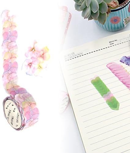 Nuolux Washi Tape креативни налепници за ливчиња за цвеќиња за налепници за налепници за маскирање маскирани ленти DIY декоративен