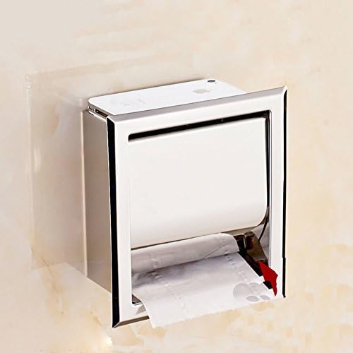 Држач За Ролна За Тоалет, кутија за ткиво во Бања од нерѓосувачки челик, водоотпорна кутија за тоалетна хартија држач за тоалетно
