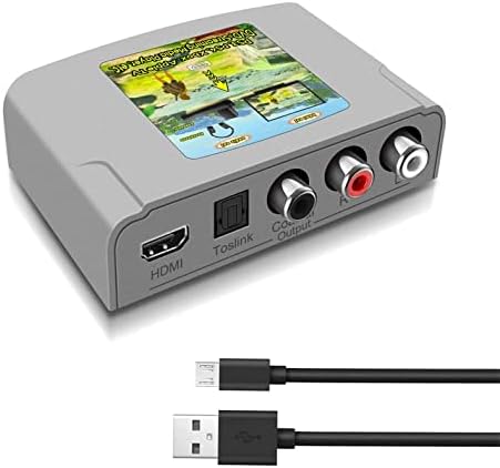 Dingsun HDMI Аудио Екстрактор HDMI до HDMI+ Оптички / RCA Стерео Аналогни Аудио Сплитер Адаптер, 4k HDMI Аудио Конвертор ЗА PS3, Xbox, Оган Стап,