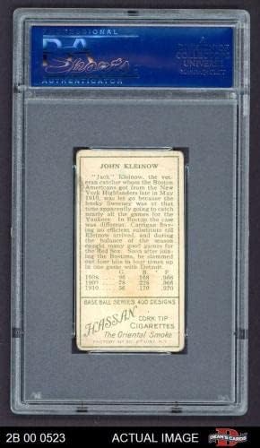 1911 T205 Red Kleinow Red Sox PSA 3 - VG 2B 00 0523 - Бејзбол картички
