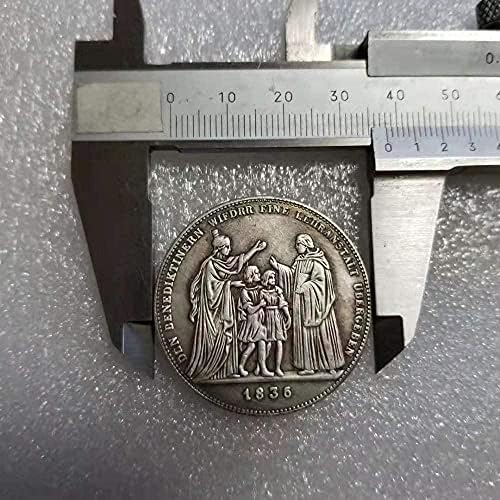 Антички Занаети 1835 Германски Сребрен Долар Комеморативна Монета Надворешна Трговија Девизна Колекција 1531