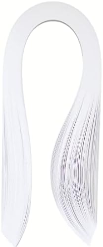 ОДДОЈОВИ 120 парчиња бели ленти за хартија од 1,5мм за занаетчиска хартија за занаетчиска лента 1/16inch