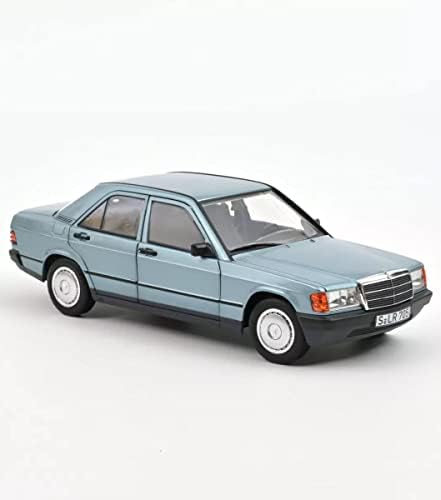 Норев 1984 190 Е светло сина металик со сина внатрешност 1/18 диекаст модел автомобил 183828
