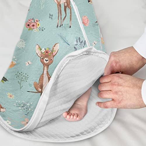 vvfelixl унисекс елен зајаци бебиња бебешка торба за спиење, бебешко носено ќебе, вреќа за спиење на дете, костум за спиење за новороденчиња
