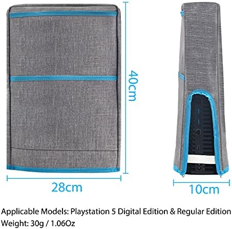 PS5 Прашина Покритие Заштитен Капак За Playstation 5 Конзола Дигитално Издание &засилувач; Редовно Издание Мека Уредни Поставата