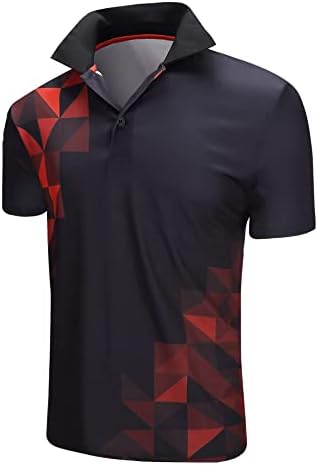 Швајцарски машки поло маички со кратки ракави голф поло, случајни атлетски брзи суви кошули за трчање тенис пешачење