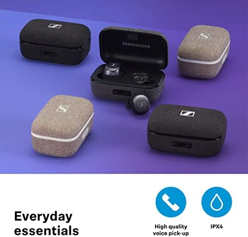 СЕНХАЈЗЕР Импулс Вистински Безжични 3 Слушалки За Уши-Bluetooth Слушалки За Музика И Повици СО ANC, повеќекратно поврзување, IPX4,