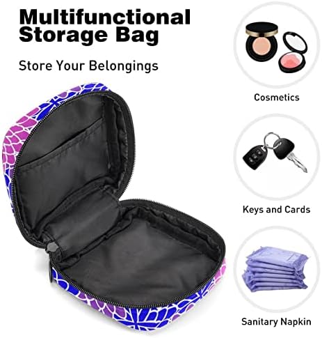 Торба за складирање за санитарни подлошки за салфетка, торбичка за менструална чаша, организатор на торби за периоди за женски тампони,