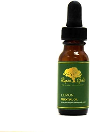 0,6 мл со стаклена капка премија лимон есенцијално масло течно злато чиста органска природна ароматерапија