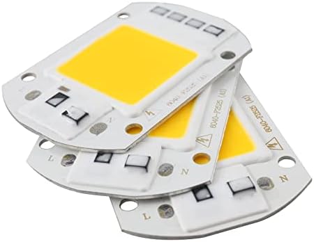 Ефаси широки напонски светла 6pcs LED COB Chip Spotlight 10W 20W 30W 40W 50W AC 220V 110V Нема потреба од возач Смарт ИЦ сијаличка за DIY LED светилки за поплавување на домаќинства