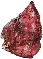 GemHub заздравување кристал груб AAA+ црвен гарнет камен мал 2,85 ct. Лабав скапоцен камен за завиткување на жица,