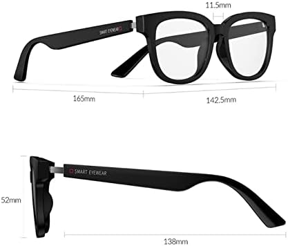 ЕАКА Надградба Bluetooth 5.0 Паметни Очила Музика Глас Повик Очила За Сонце Може Да Бидат Опремени Со Рецепт Леќи Компатибилен за iOS Андроид