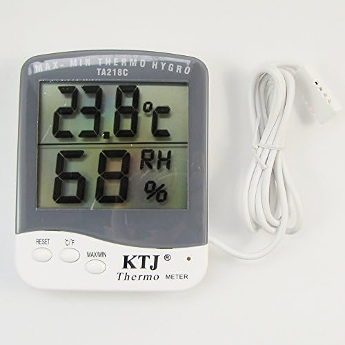 LCD преглед Дигитален термометар хигрометар за влажност Монитор на јајце инкубатор за греење на кошница