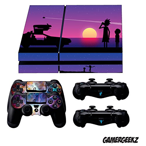 Gamergeekz® PlayStation 4 Кожата + 2 Ps4 контролор кожи + Бонус Ps4 светлина бар налепници R &засилувач; М