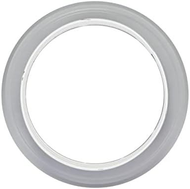 Метална 6 ”инчен wallиден монтиран прирабница, бела, издувна/влезна конектор за флексибилна или права цевка. Големина на конекторот