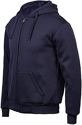Игејквел дуксери за мажи поштедуваат џемпер во тешка категорија - Комплетна патент Шерпа наредена јакна