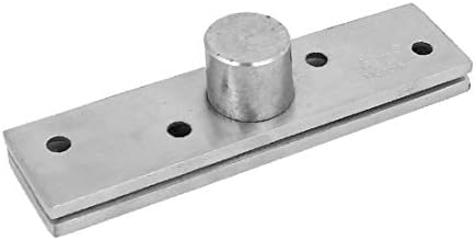 X-Dree 98x24x25mm метал 360 степени на вратата на вратата, сребрена тон (98x24x25mm метал 360 Grados Puerta pivote bisagra tono plata
