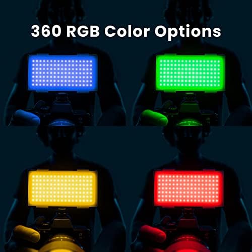 Lume Cube RGB Panel Pro | LED Светло СО Целосна Боја ЗА Професионални Dslr Камери | Прилагодлива Боја, Bluetooth Компатибилен, Интелигентен