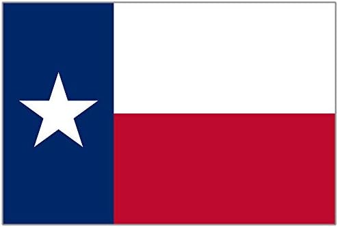 Налепница за лого на Stateвезда во Тексас Стејт 3,25 x 5 инчи браник