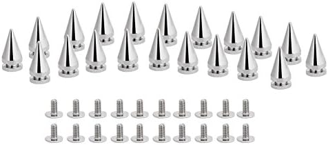 20 парчиња сребрени шипки Ц шила креативно дрво форма со средна големина завртки за завртки за грб за декорација на занаетчиски