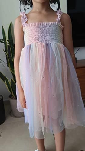 Фустани за мали девојчиња Retsugo Flutter ракав, лежерен роденденски фустан, дете, замавнување на Twirly Summer Sundress 1-8 години