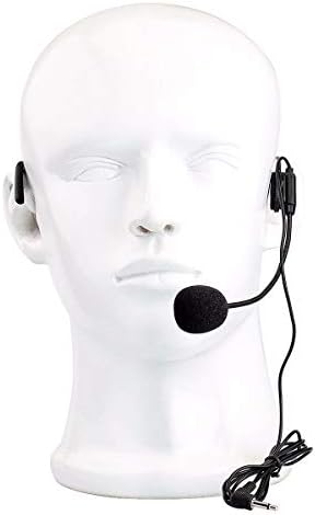 Exmax 3 парчиња 3,5 mm слушалки микрофон флексибилен жичен бум за појас пакет MIC системи туристички водич систем за гласовни засилувачи