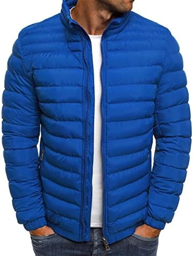 Машки палто ADSSDQ, зимски палта Човекот плус мода кампување со долг ракав со патент со јакна со цврста тежина од средна тежина
