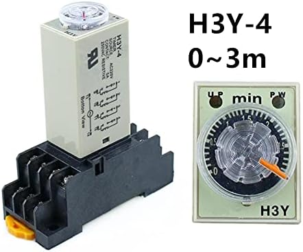 ZLAST H3Y-4 0-3M Моќност OnTime Одложување Реле Тајмер DPDT 14Pins H3Y-4 DC12V DC24V AC110V AC220V