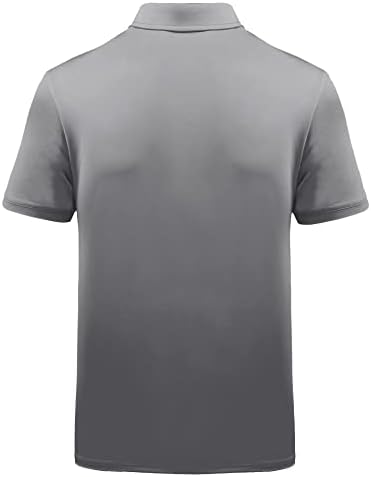 V Valanch Mens Golf Polo кошула со кратки ракави перформанси на влага за влага, катјонска кошула, обичен спортски тениски кошула