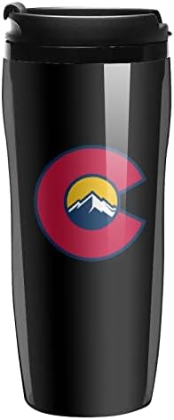 Колорадо Стогодишнини Лого Кафе Чаши Со Капаци Изолирани Тамблер Патување Тамблер Чаша Еднократно Кригла За Кафе Вода Пијалоци
