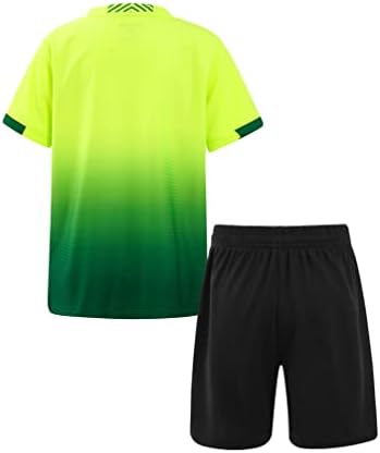 Jugaoge Kids Boys Football Soccer Team Team Uniform 2 PCS Sport Suit Tracksuit Tranchout Fitness Sportsware