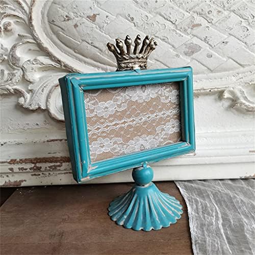 TJLSS Handicrect Retro Shabby Metal Photo Frame Table Table Table Table Decoration