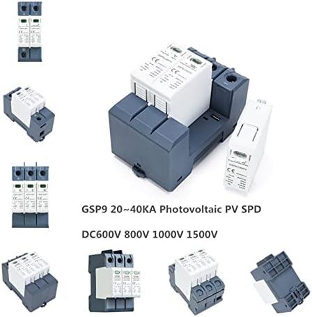Pikis GSP9 Photovoltaic DC SPD 2P 600V 1000V 20KA ~ 40KA Заштитен заштитен уред заштитен уред за заштита на молња T1+T2 1PC