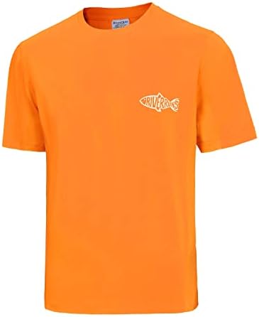 Riverruns риболов маица машка машка 50+ заштита од сонце за заштита на риболов, кратки ракави перформанси